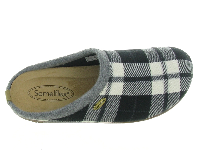 chaussons et pantoufles - Mules Sabots - homme - Laine - Noir - Semelflex4693801_3