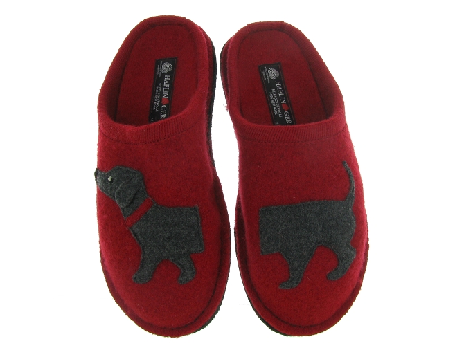 chaussons et pantoufles -  - femme - Feutrine - Rouge - Haflinger