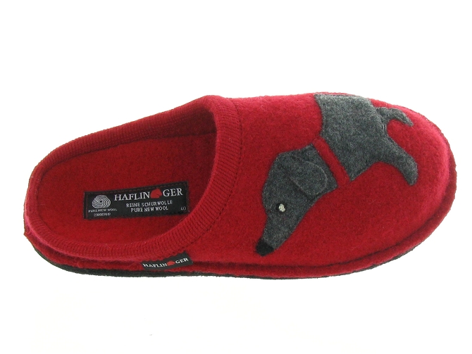 chaussons et pantoufles -  - femme - Feutrine - Rouge - Haflinger4695801_3