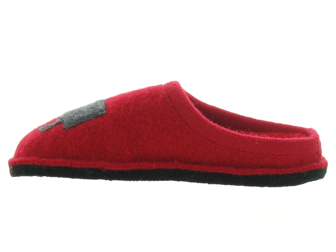 chaussons et pantoufles -  - femme - Feutrine - Rouge - Haflinger4695801_4