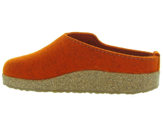 chaussons et pantoufles - Mules Sabots - femme - Feutrine - Orange - Haflinger4696002_4