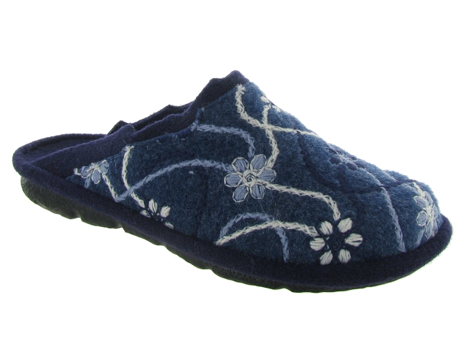 chaussons et pantoufles - Mules Sabots - femme - Toile Jean - Bleu - Westland