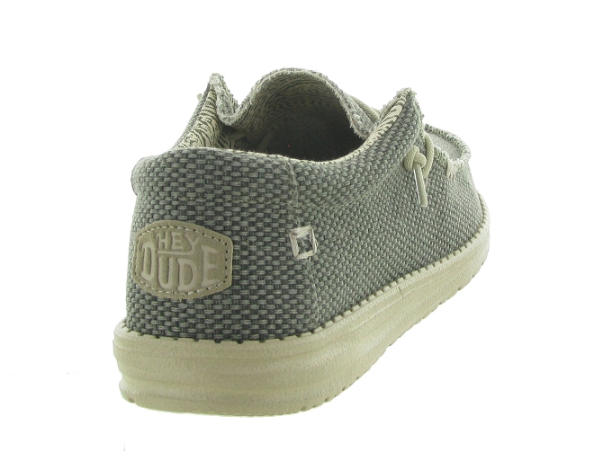 baskets et sneakers - Confort - homme - Toile Jean - Vert - Hey dude4703604_5