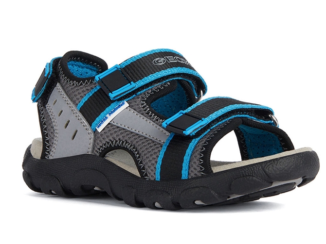 sandales et nu pieds -  - junior garcon - Toile Jean - Bleu - Geox