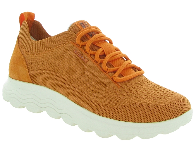 baskets et sneakers - Confort - femme - Textile - Orange - Geox