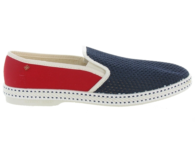 espadrilles -  - homme - Toile Jean - Rouge - Rivieras4712703_2