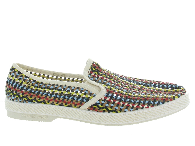 espadrilles - Espadrille plate - femme - Toile Jean - Multicolor - Rivieras4713401_2