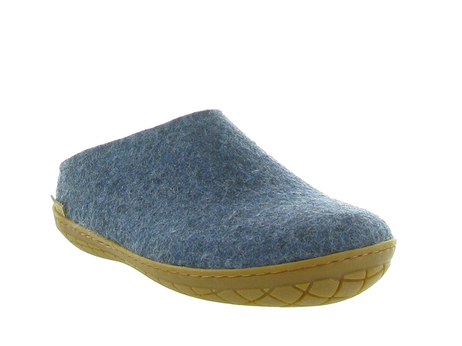 chaussons et pantoufles -  - femme - Feutrine - Bleu - Glerups