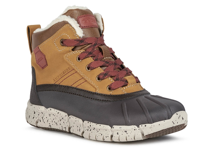 Geox chaussures a lacets j049xd flexyper  wp marron