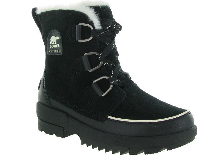 apres ski bottes fourrees - Botte de neige - femme - Nubuck - Noir - Sorel