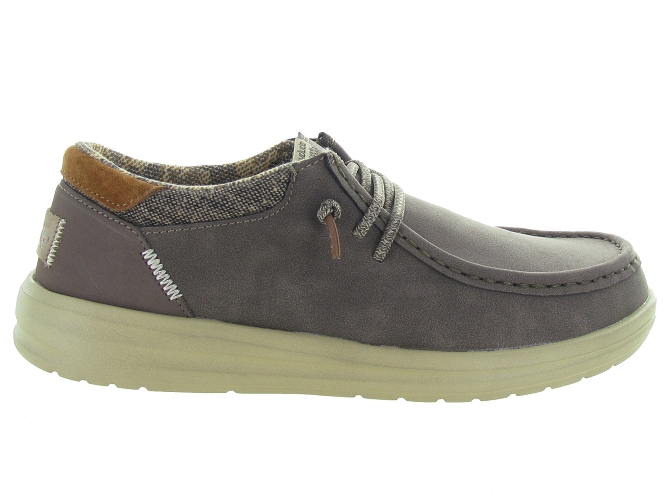 chaussures a lacets - Confort et décontracté - homme - Nubuck - Marron - Hey dude4762103_2