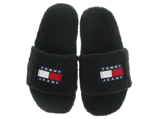 chaussons et pantoufles - Mules Sabots - femme - Synthétique - Noir - Tommy hilfiger