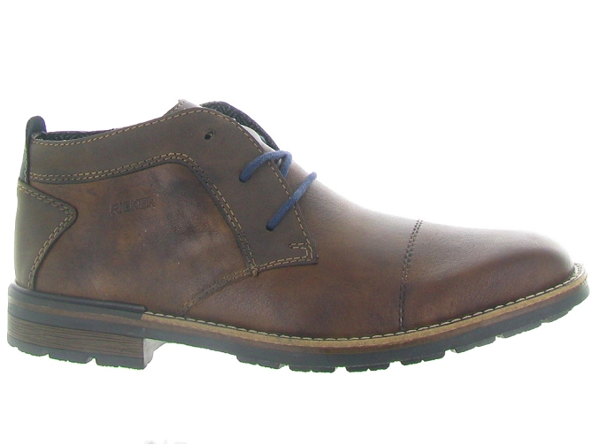 chaussures a lacets - Confort et décontracté - homme - Synthétique - Marron - Rieker4765701_2