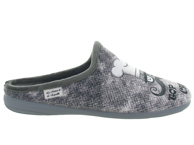 chaussons et pantoufles - Mules Sabots - homme - Synthétique - Gris - La maison de l espadrille4767401_2