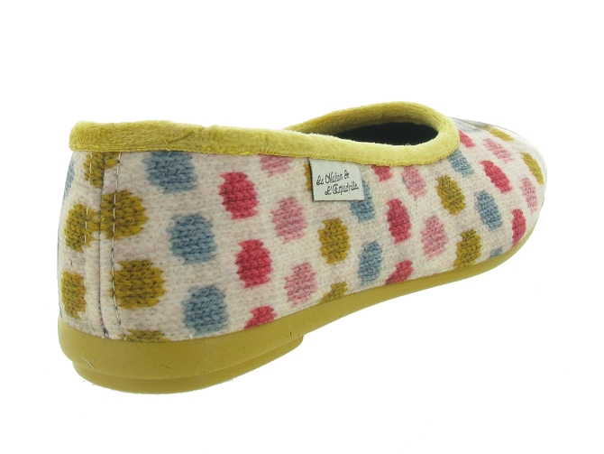 chaussons et pantoufles - Ballerines - femme - Toile Jean - Jaune - La maison de l espadrille4768601_5