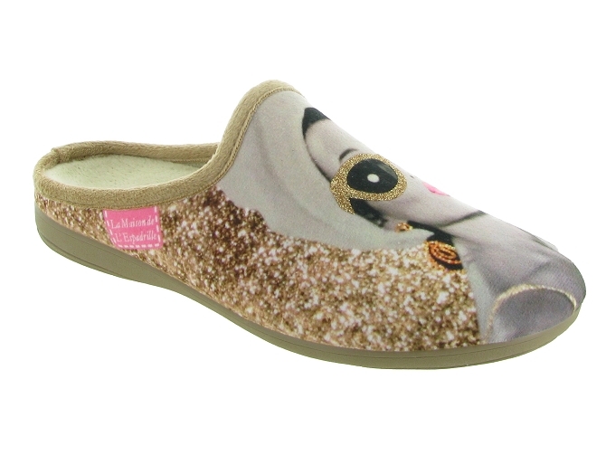 chaussons et pantoufles - Mules Sabots - femme - Synthétique - Beige - La maison de l espadrille