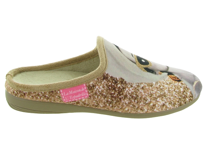 chaussons et pantoufles - Mules Sabots - femme - Synthétique - Beige - La maison de l espadrille4769901_2