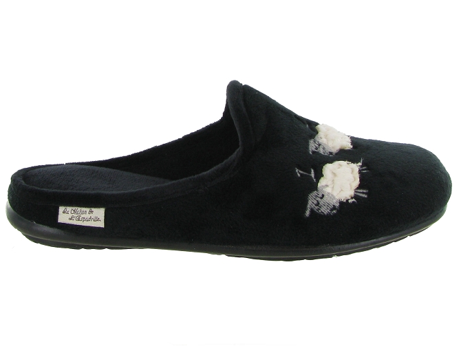 chaussons et pantoufles - Mules Sabots - femme - Synthétique - Noir - La maison de l espadrille4770002_2