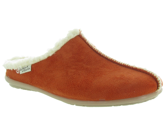 chaussons et pantoufles - Mules Sabots - femme - Synthétique - Orange - La maison de l espadrille