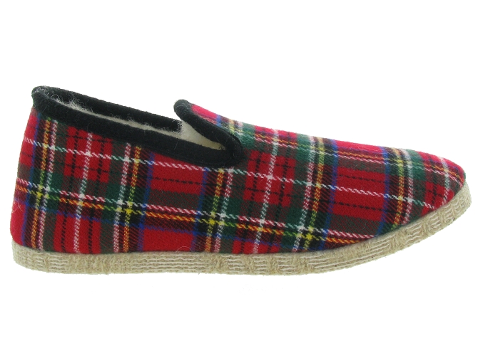 chaussons et pantoufles - Charentaise - femme - Synthétique - Rouge - La maison de l espadrille4770601_2