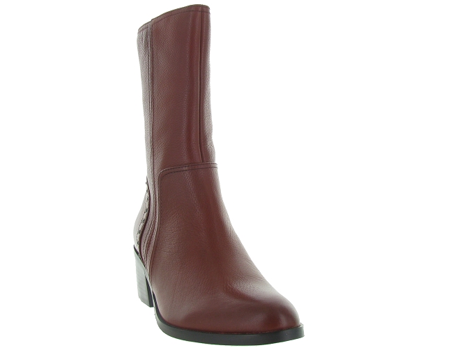 bottines et boots - Classique & Chic - femme - Cuir - Rouge - Regarde le ciel...4774802_3