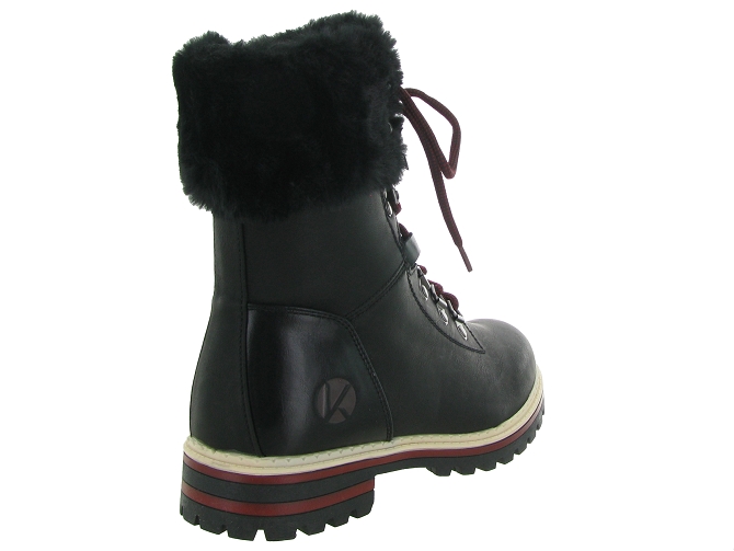 apres ski bottes fourrees - Chaussure neige - femme - Synthétique - Noir - Kimberfeel4776303_5