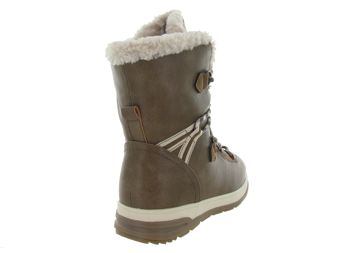 apres ski bottes fourrees - Chaussure neige - femme - Synthétique - Marron - Kimberfeel4776501_5