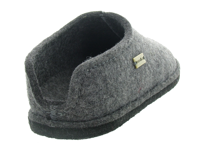 chaussons et pantoufles - Mules Sabots - homme - Feutrine - Gris - Haflinger4780401_4