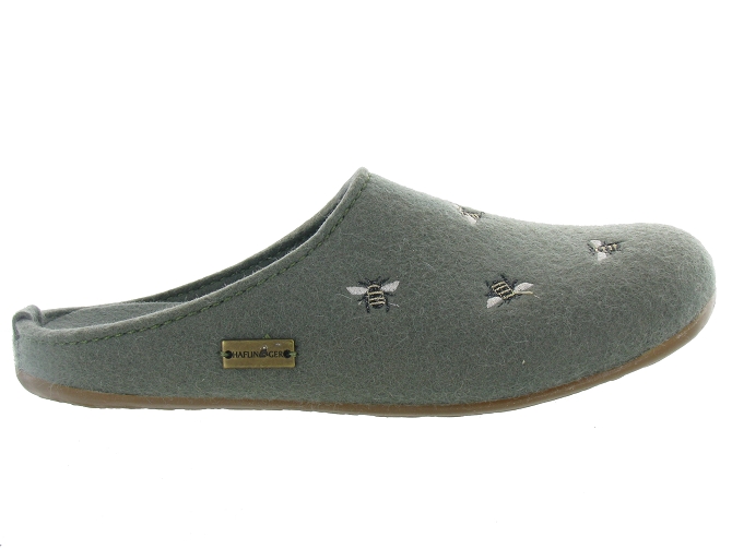 chaussons et pantoufles - Mules Sabots - femme - Feutrine - Vert - Haflinger4780802_2