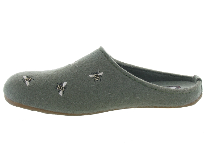 chaussons et pantoufles - Mules Sabots - femme - Feutrine - Vert - Haflinger4780802_3