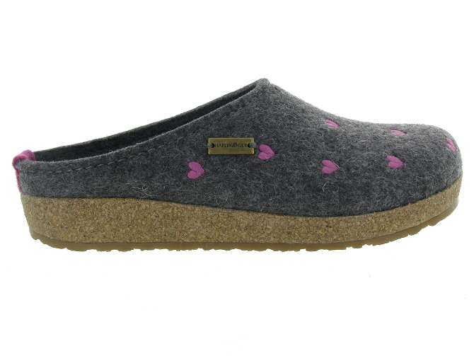 Haflinger chaussons et pantoufles cuoricini women gris4781101_2
