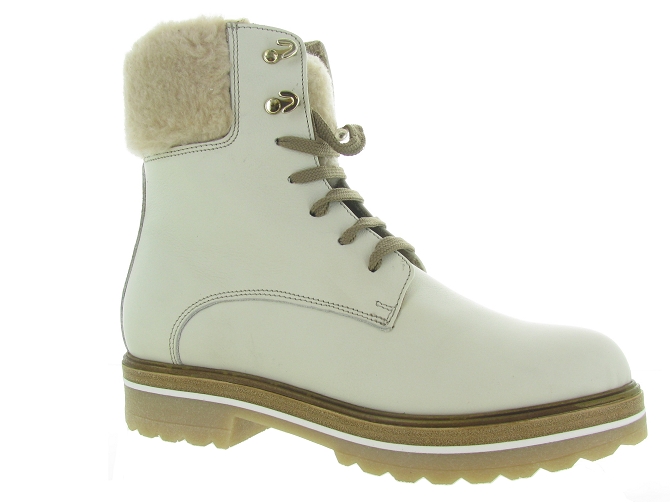 apres ski bottes fourrees - Botte de neige - femme - Cuir - Beige - Nicola benson franzini