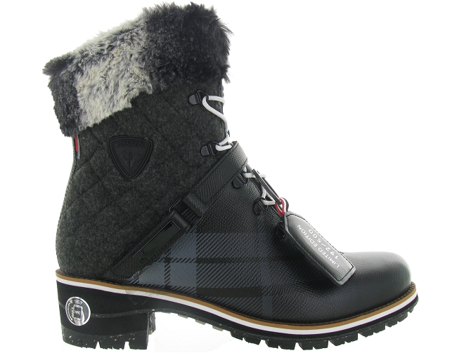 apres ski bottes fourrees - Chaussure neige - femme - Cuir - Noir - Rossignol4803801_2