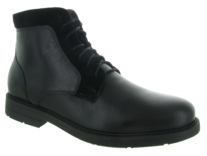 chaussures a lacets - Cérémonie - homme - Cuir - Noir - La thuile