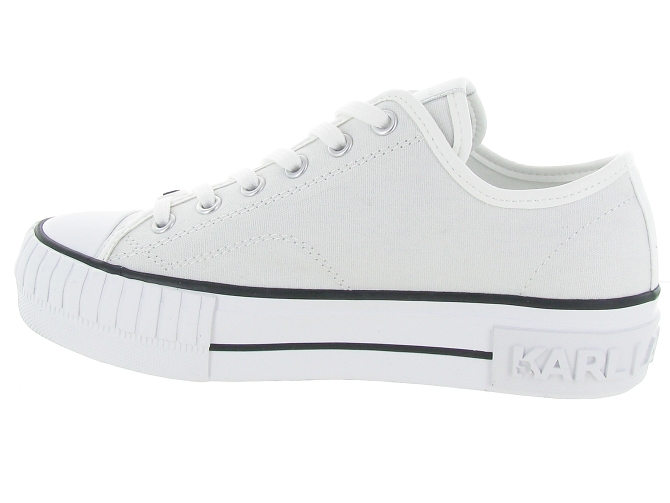 baskets et sneakers - Tendance - femme - Toile Jean - Blanc - Karl lagerfeld4823301_4