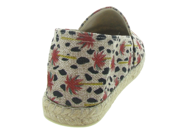 espadrilles - Espadrille plate - femme - Toile  - Rouge - La maison de l espadrille4824901_5