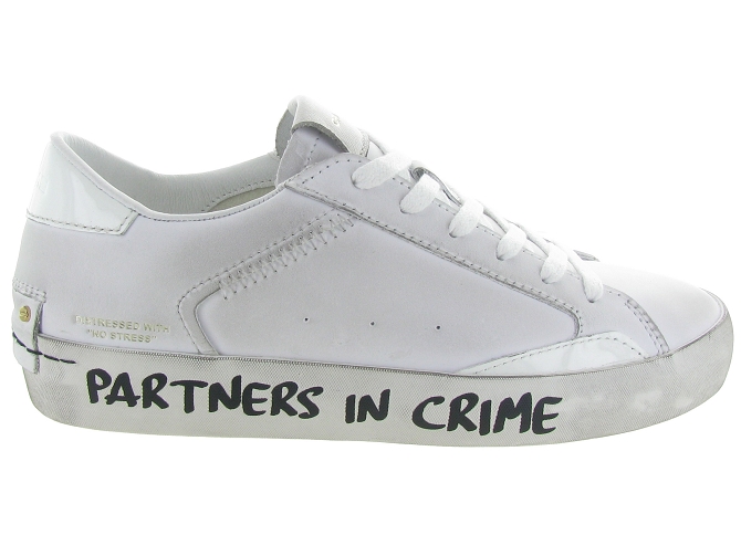 baskets et sneakers - Tendance - femme - Cuir - Blanc - Crime london4827001_2