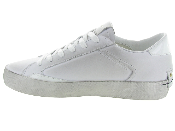 baskets et sneakers - Tendance - femme - Cuir - Blanc - Crime london4827001_4