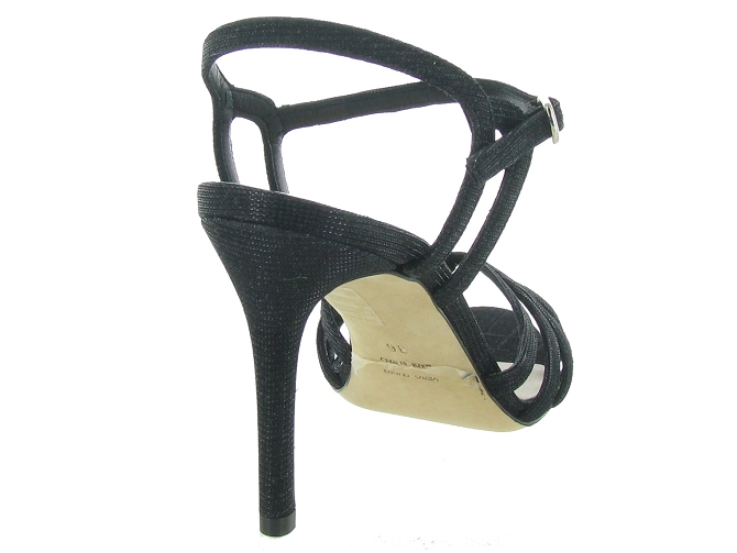 sandales et nu pieds - Cérémonie - femme - Cuir - Noir - Julie dee4828001_5