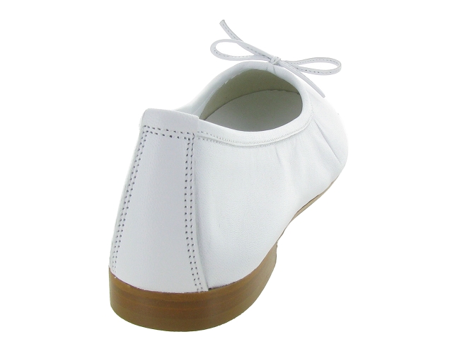 ballerines - Ballerine plate - femme - Cuir - Blanc - Reqins4832001_5