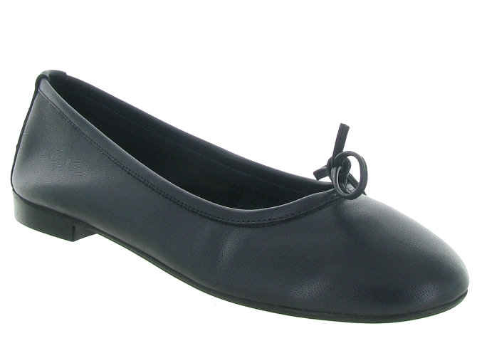 ballerines - Ballerine plate - femme - Cuir - Bleu - Reqins