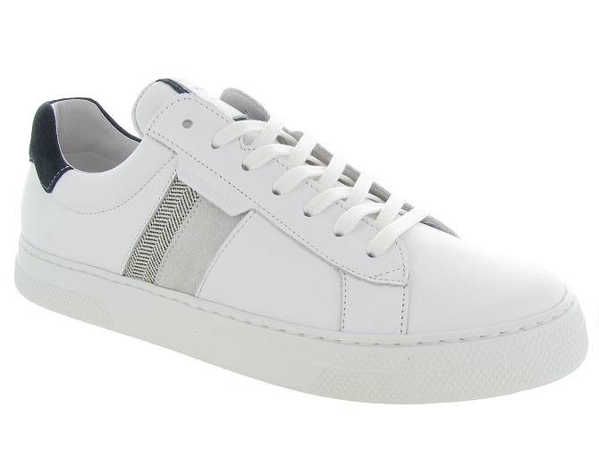 baskets et sneakers - Tendance - homme - Cuir - Blanc - Schmoove