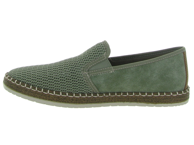 mocassins -  - homme - Toile Jean - Vert - Rieker4842602_4