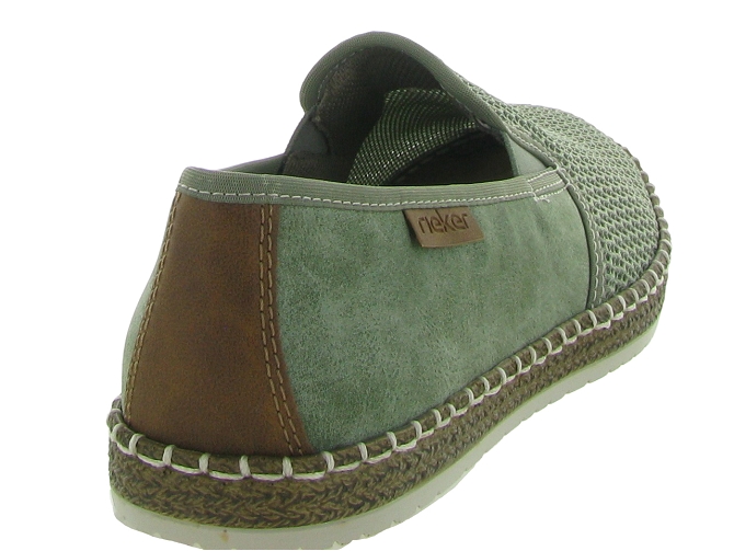 mocassins -  - homme - Toile Jean - Vert - Rieker4842602_5