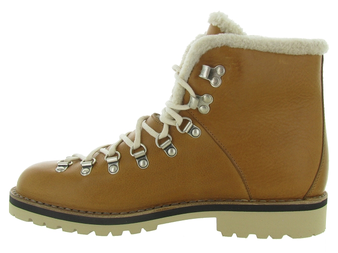 apres ski bottes fourrees - Bottes de neige - homme - Cuir - Marron - Fracap4847701_4