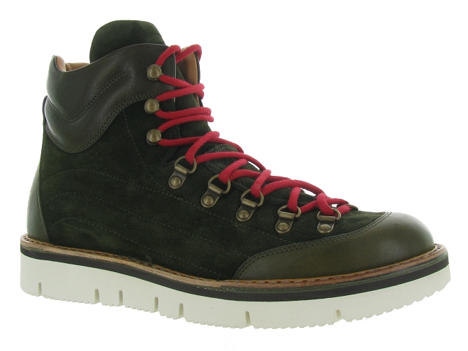 apres ski bottes fourrees - Bottes de neige - homme - Cuir - Vert - Fracap