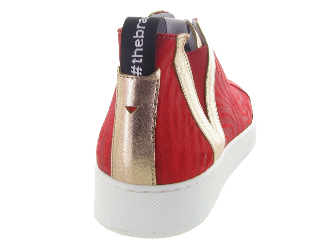 baskets et sneakers - Confort - femme - Cuir - Rouge - Vaddia4848302_5