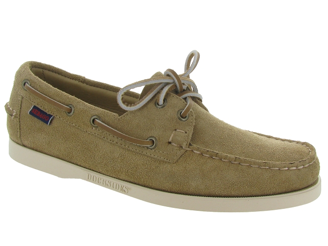 mocassins - Bateau - homme - Cuir - Gris - Sebago