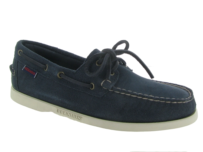 mocassins - Bateau - homme - Cuir - Bleu - Sebago