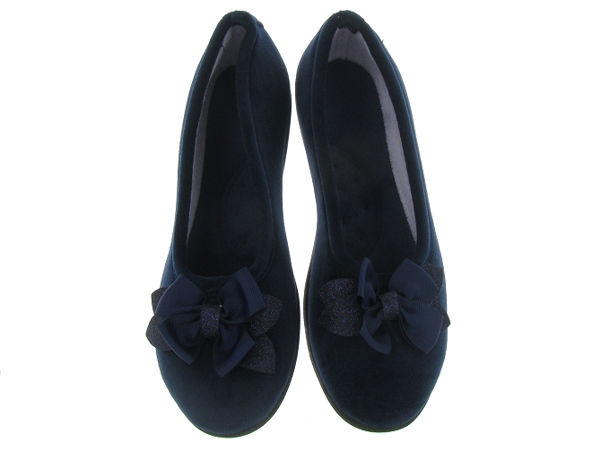 chaussons et pantoufles - Ballerines - femme - Toile Jean - Bleu - Isotoner